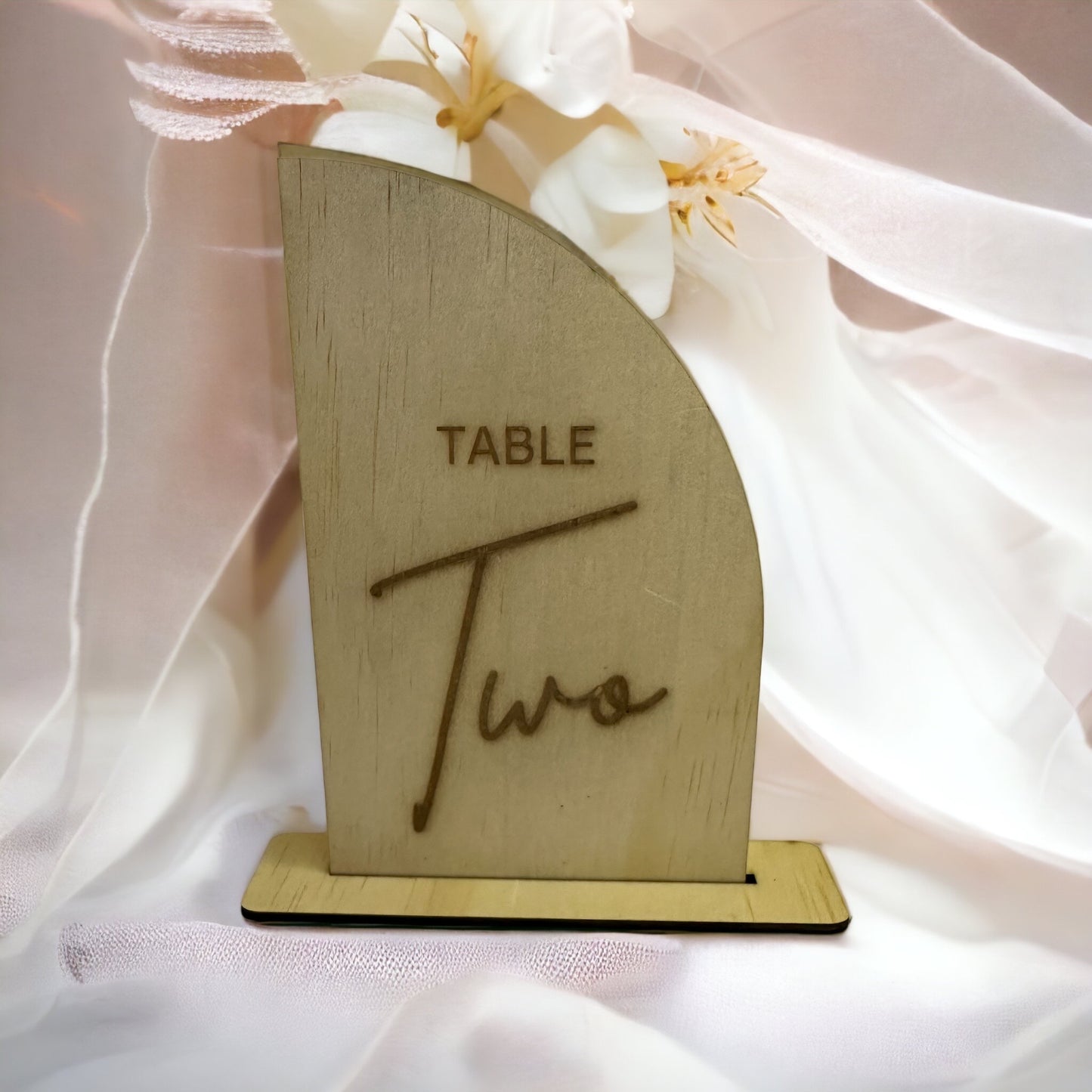 Half-Arch Table Number - Plywood