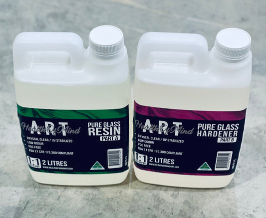 PURE GLASS RESIN ART AND COATINGS | 4L kit
