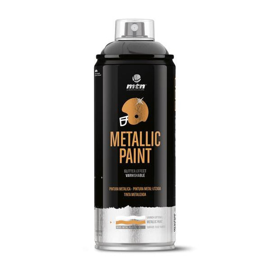 MTN PRO Spray Paint | Metallic Black 400ml